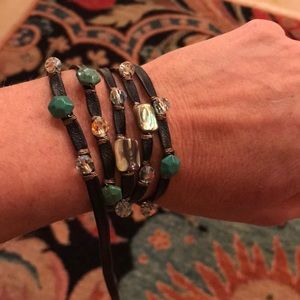 NWOT Rachel Abroms Studio Leather Wrapped Bracelet